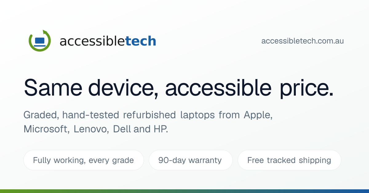 Laptops · Accessible Tech